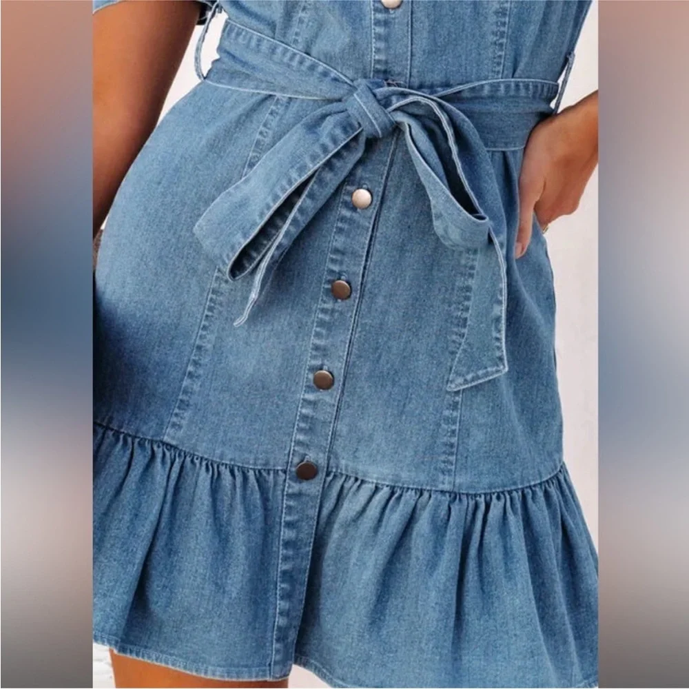 Vici Dallas denim dress small - Picture 5 of 8